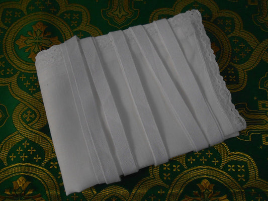 Amice Pure Linen LACE EDGED 20" x 32"