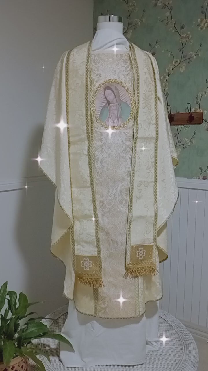 Our Lady of Guadalupe Semi Gothic Vestment