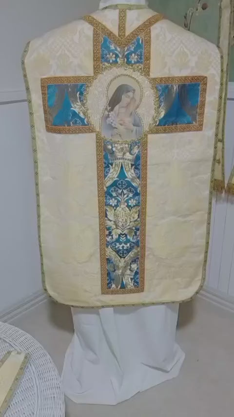 Sorrowful & Immaculate Heart of Mary ROMAN VESTMENT SET